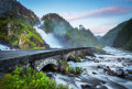 Latefossen Wasserfall, Norwegen