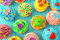 Bunte Cupcakes