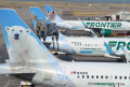 Frontier Airlines Flugzeuge in Denver