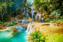 Kuang-Si-Wasserfall, Laos