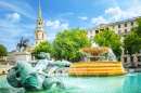 Brunnen am Trafalgar Square, London