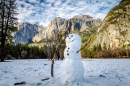 Schneemann im Yosemite Valley