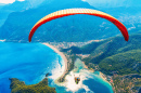 Paragliding über Ölüdeniz, Türkei