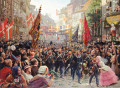 Rückkehr der dänischen Soldaten nach Kopenhagen in 1848