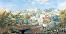 Blick auf Cuernavaca mit dem Cortes-Palast