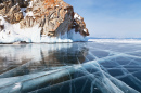 Olkhon Island und Frozen Baikalsee, Sibirien