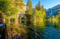 Merced River und Yosemite Wasserfall
