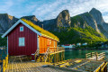 Sommerlandschaft der Lofoten, Norwegen