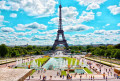 Eiffelturm und Jardins du Trocadero, Paris