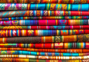 Handgemachte Textilien in Peru