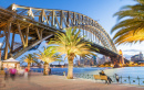 Sydney Harbour Bridge in der Dämmerung
