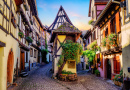 Eguisheim Altstadt, Frankreich