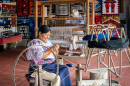 Herstellung von einheimischen Stoffen, Otavalo, Ecuador