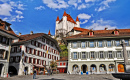 Schloss Thun und Rathausplatz, Schweiz