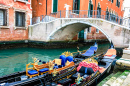 Kanäle in Venedig, Italien