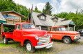 Rote Pick-ups, Forks, Washington
