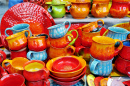 Keramik auf einem Shanghai-Markt