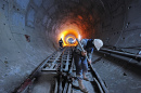 Eisenbahnarbeiter in Istanbul, Türkei