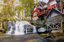 Mills Shoals Wasserfälle, North Carolina