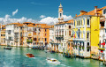 Canal Grande with Boats, Venice, Italy