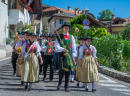 Religiöse Prozession in Südtirol, Italien