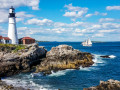 Portland Leuchtturm, Cape Elizabeth, Maine