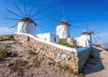 Mykonos Windmühlen, Kykladen, Griechenland