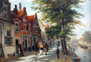 Ein Blick auf die Brouwersgracht, Haarlem