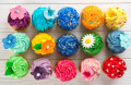 Bunte Cupcakes