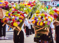 Silleteros Parade in Medellín, Kolumbien