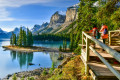 Spirit Island in Maligne Lake, Jasper-Nationalpark