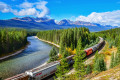 Bow River, kanadische Rocky Mountains