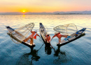 Einbein-Ruderer Fischer, Inle-See, Myanmar