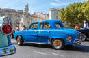 Retro Autoausstellung in Lissabon, Portugal