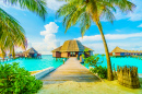 Tropisches Resort, Malediven