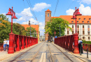 Historische Piaskowy-Brücke, Breslau, Polen