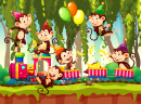 Affen feiern eine Party