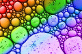 Mehrfarbige Wasserblasen