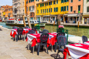 Straßencafé am Kanal, Venedig