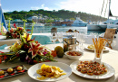 Abendessen im Yachtclub Antigua