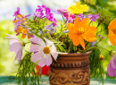 Sommerblumen in einer Vase
