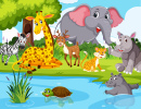 Tiere am Fluss