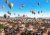 Heißluftballons über Göreme, Türkei
