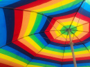 Regenbogen-Sonnenschirm