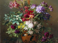 Stillleben mit Blumen in einer griechischen Vase