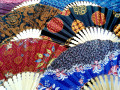 Handgemachte Batik-Fans, Bali, Indonesien