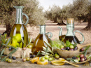 Stillleben mit Olivenöl