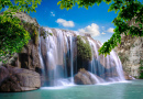 Wasserfall Erawan, Thailand