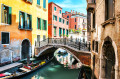 Kanal in Venedig, Italien