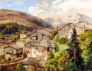 Ein Dorf in den Alpen